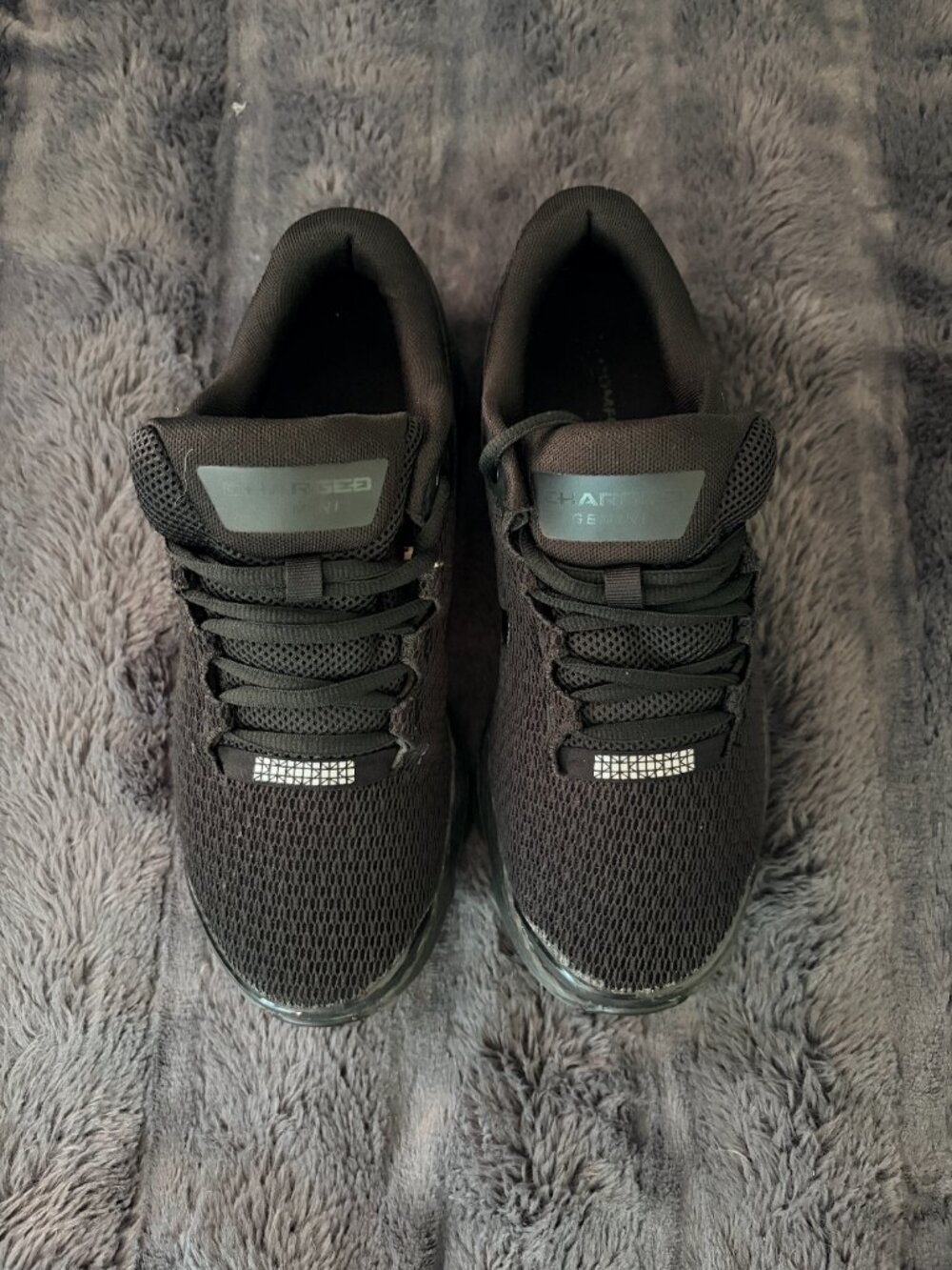 Under Armour Charged Gemini Running Shoes Black Women US 8 Athletic Mesh